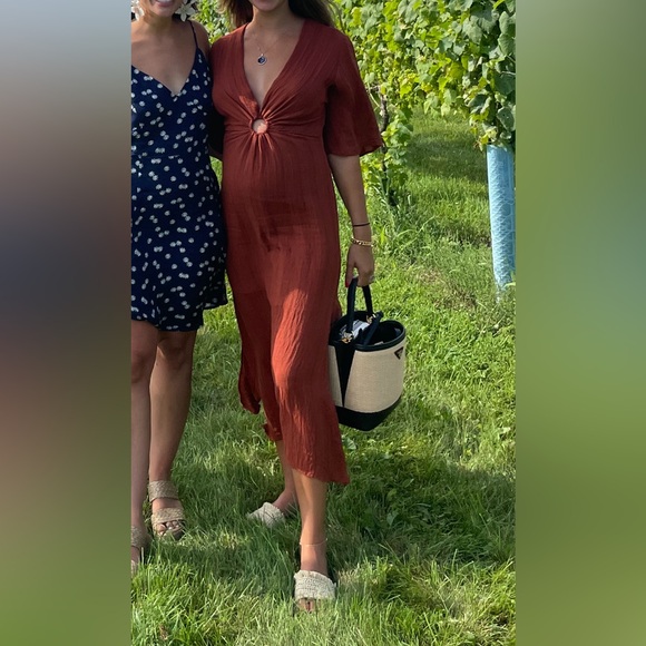 Zara Rust Color Dress XS - Picture 6 of 7